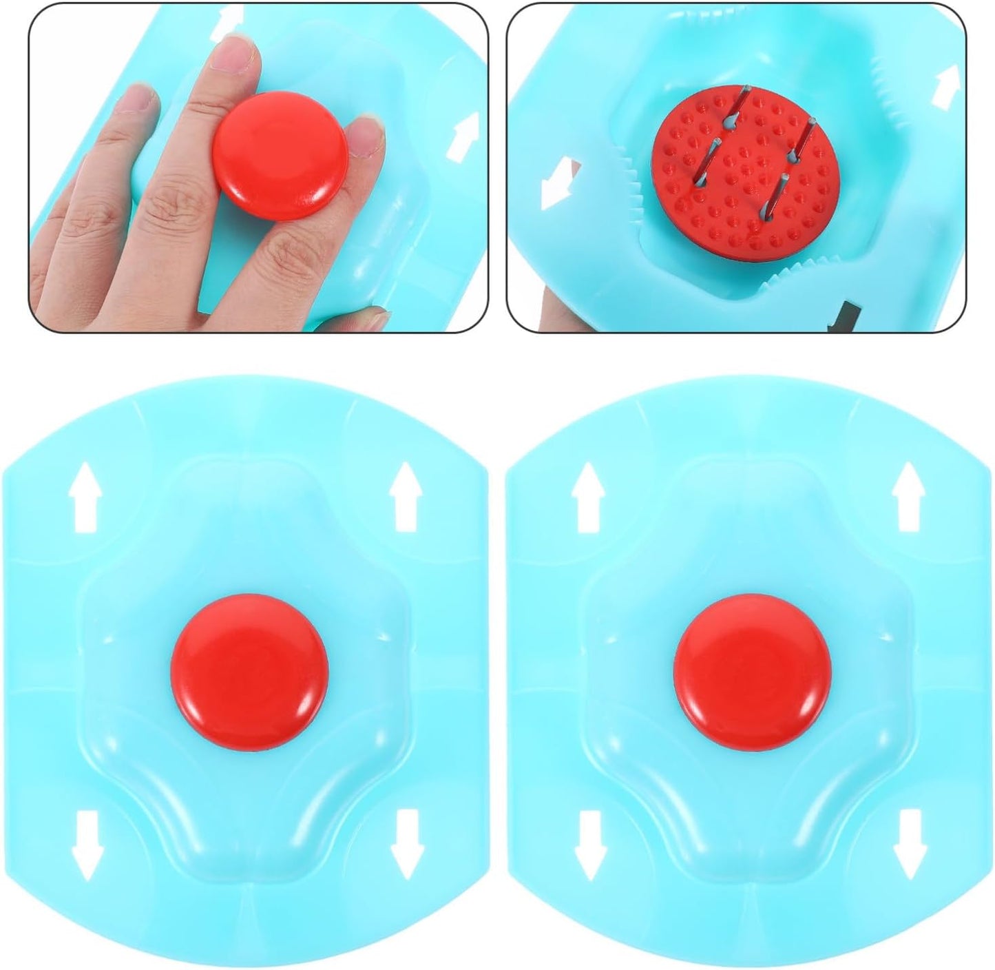 Multi-Functional Food Grater Finger Guard and Compact Food Slicer Safety Holder, 2pcs Protective Hand Guards for Kitchen Vegetable and Fruit Cutting Random Color