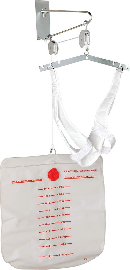 DMI Over the Door Posture Corrector and Cervical Neck Traction Device for Physical Therapy, FSA HSA Eligible Neck Stretcher, Back Stretcher, Neck Pain, Migraine Relief, Back Pain or Arthritis