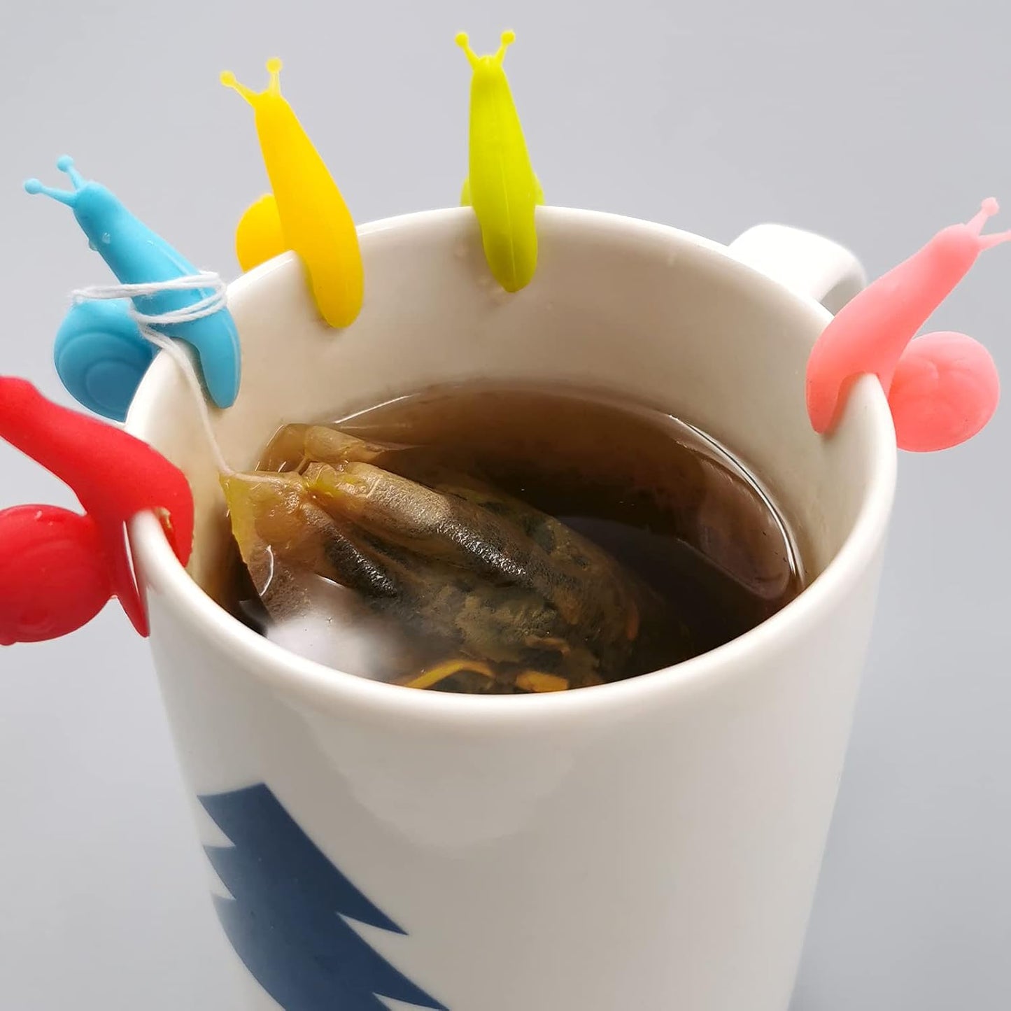 SNAIL GARDEN 300Pcs Tea Filter Bags, Tea Infuser for Loose Leaf Tea with 1Pcs Tea Bag Tong & 5Pcs Tea Bag Holders-100% Unbleached Paper Empty Tea Sachets-Biodegradable and Compostable