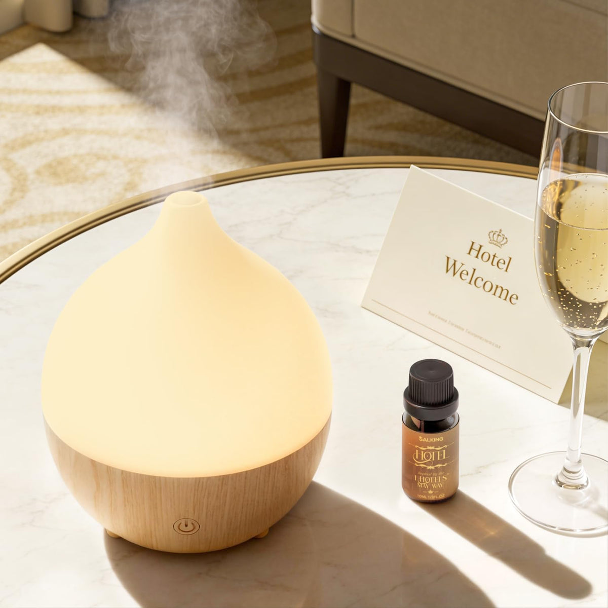 SALKING Essential Oil Diffuser for Home, 100ml Small Aromatherapy Diffuser