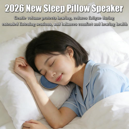 Pillow Speaker, Bluetooth Pillow Speakers for Sleeping, Ultra-Thin 1.1cm Under Pillow Speaker with White Noise Timer and Bluetooth 5.4, Suitable for Side Sleepers (Blue)