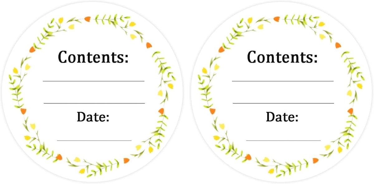 Dissolvable Canning Labels for Mason Jars,1.5 Inch Dissolvable Food Stickers Removable Freezer Food Date Labels for Food Containers(Pack-200)