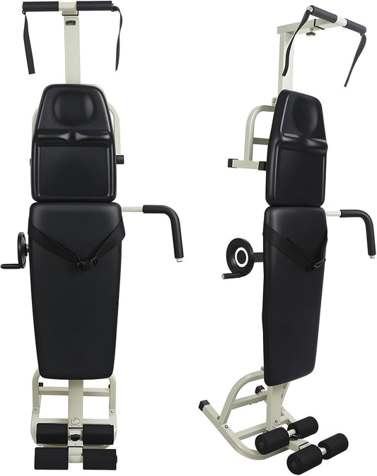 Fitness Full Body Traction Bed, Spinal Decompression Machine, Lumbar Traction Massager, Back Stretcher Machine, Inversion Tables for Back Pain, Back Traction Devices for Home Use Green