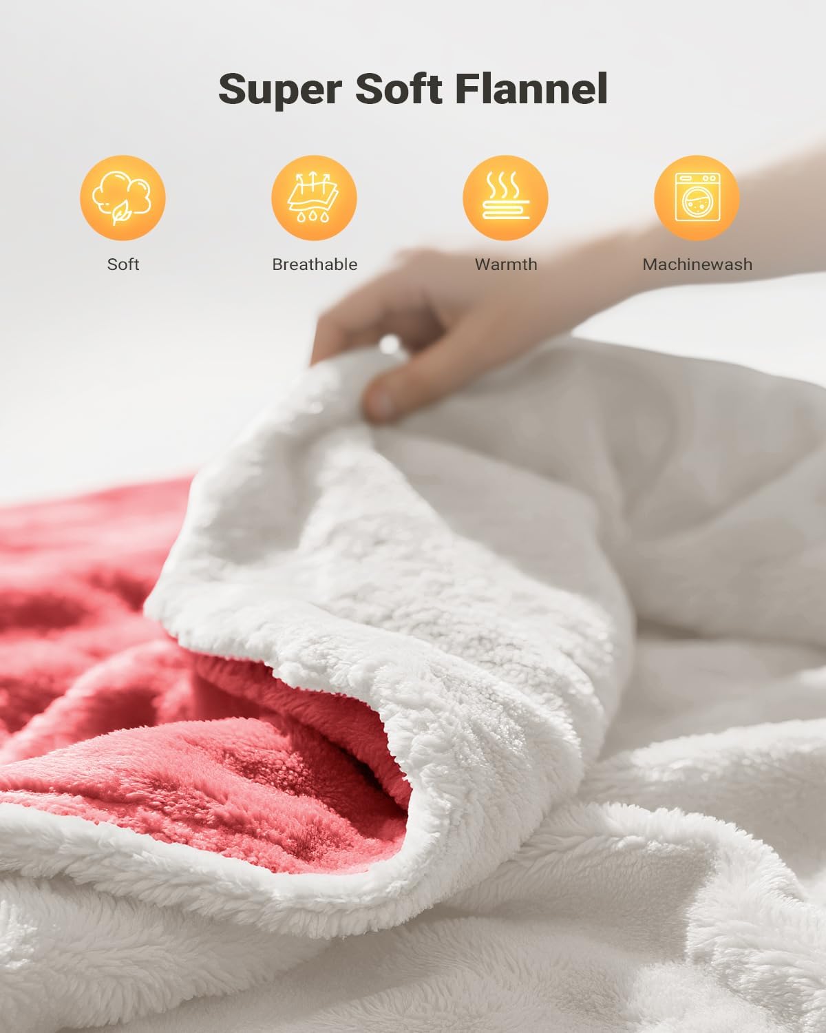 iDOO Weighted Heating Pad for Neck, Shoulders & Back | Large Electric Heat Pad for Back, 6 Heat Levels, Birthday Gifts for Men & Women, FSA Eligible HSA Items, 24 x 33-inches