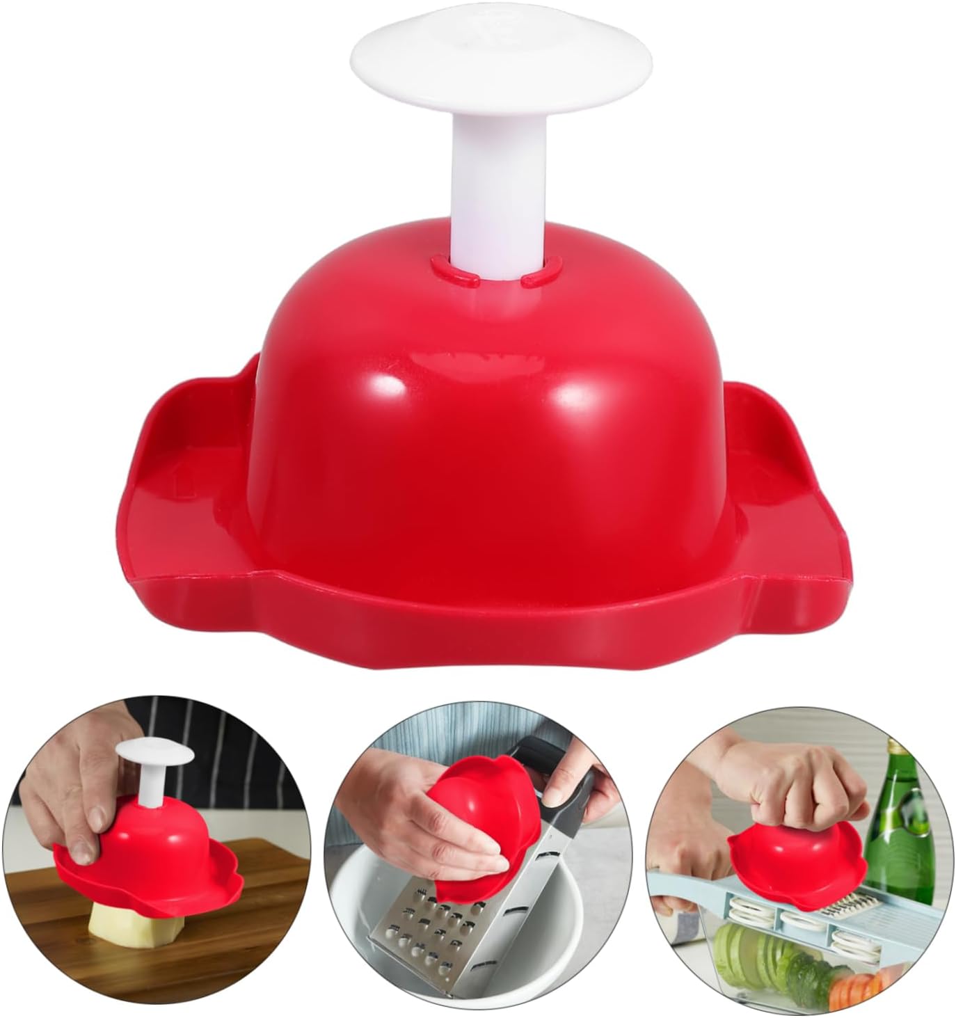 SOLUSTRE Vegetable Cutting Guard Finger Protector for Slicing Food Safety Holder Non-Slip Grip for Kitchen Use Compatible Mandoline Slicer and Grater