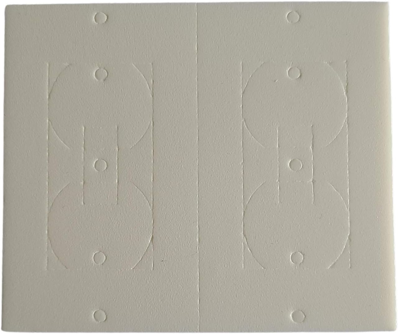 (26PK) Insulation Gasket - Weatherproof, White Polyethylene Insulating Foam, One Size Fits All, Compatible with 2-Gang Outlets