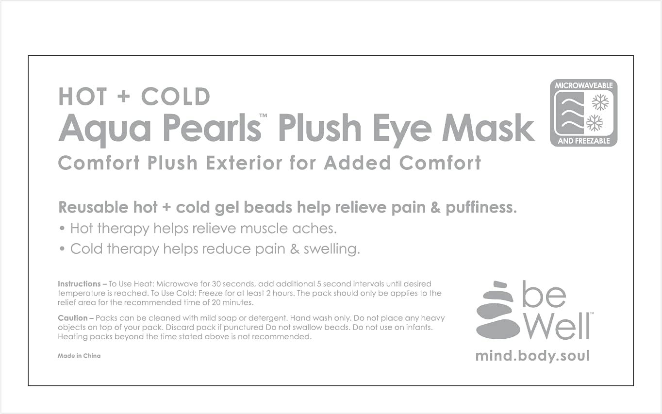 Cooling Eye Mask Reusable Gel Eye Mask for Puffy Eyes,Ice Eye Mask Cold Eye Mask Frozen with Plush Backing for Headache,Migrain,Stress Relief-Color Black