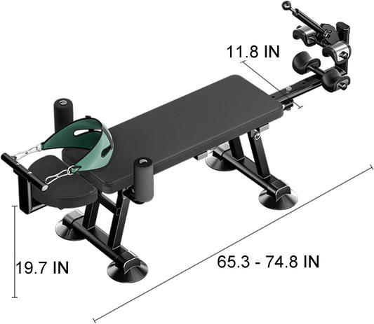 Fitness Full Body Traction Table, Massage Cervical Traction Bench & Lumbar Traction Bed, Home Stretch Decompression Machine for Tension Relief, Lumbar Stretching