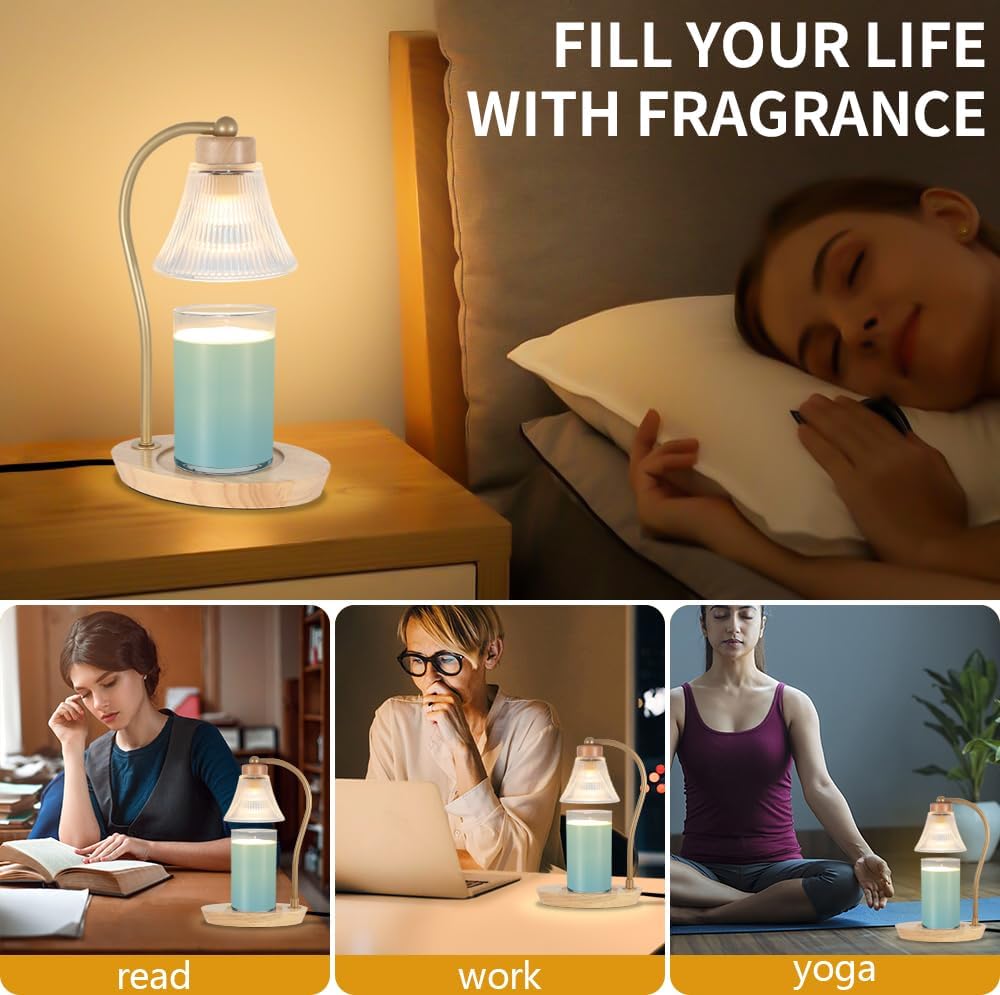 Candle Warmer Lamp Adjustable Height Dimmable for Jar Candles Hummingbird