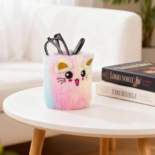 Happynear Glasses Holder, Cute Eyeglass Holder, Glasses Holder for Nightstand, Desk and Dresser, Gifts for Boys and Girls