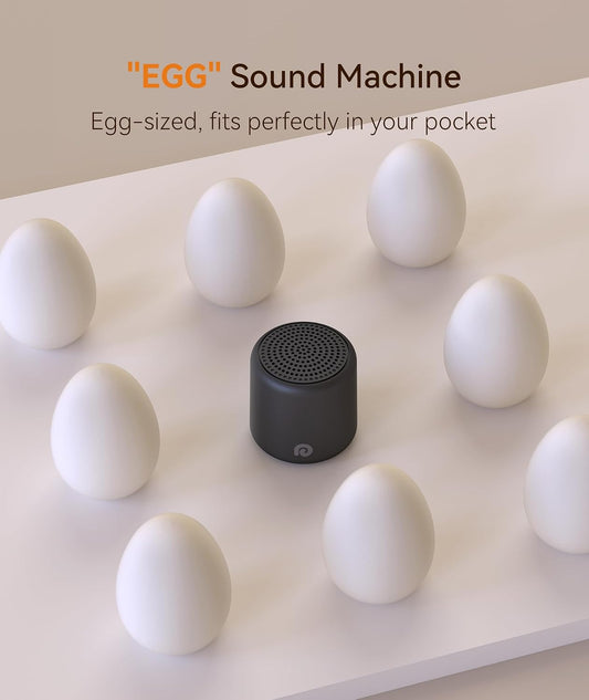 Dreamegg Portable White Noise Machine, 1000mAh Battery, Travel Sleep, Pine | Travel-Sized, 16 Sounds, USB-C, Timer, Baby & Adults, Office Privacy, Gift Use