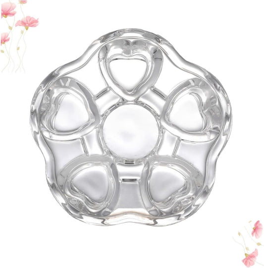 Glass Heart Base Tea Pot Warmer Stylish Insulated Heating Base for Glass Teapots Creative Design for Keeping Tea Warm and Functional Use