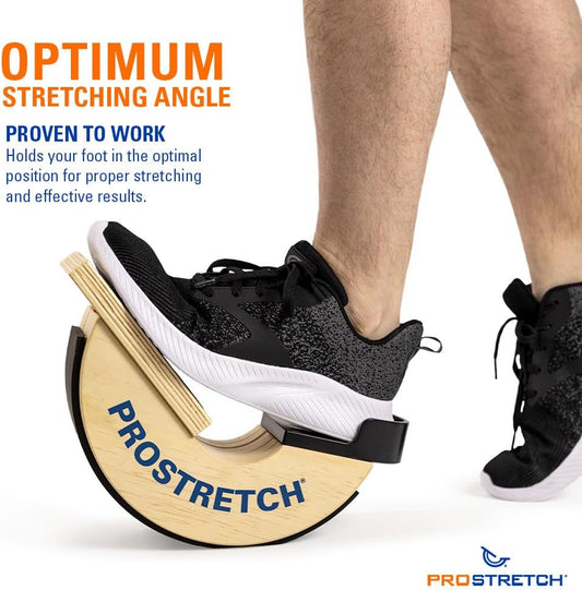 ProStretch Wooden, Calf Stretcher for Plantar Fasciitis & Tight Calves