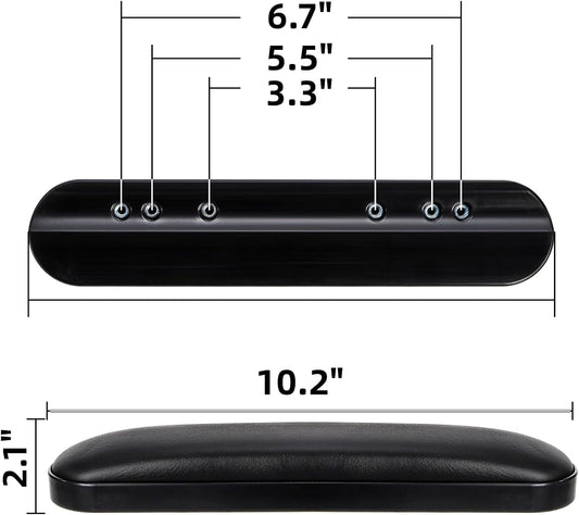Covzoe 4 Pack Wheelchair Armrest Pads, 10-1/4" Long Wheelchair Arm Cushion | Replacement Transport Chair Arm Pad Part Fits for Most Standard Wheelchairs