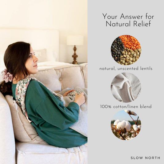 Hot & Cold Neck Shoulder Wrap: Natural Relief from Shoulder and Neck Ache, Menstrual Cramps Relief, and Stress Reduction