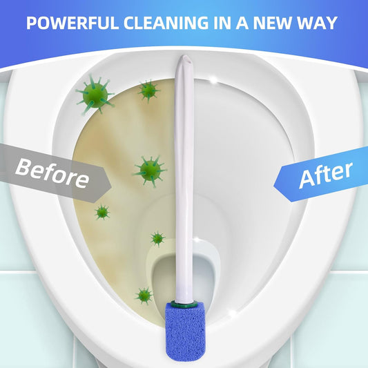 Pumice Stone Toilet Cleaner with Long Handle Pumice Stone Toilet Bowl Cleaner Rust and Grease Stain Clean Suitable for Toilets Bathroom Sink,BBQ 2Handle and 10Pumices Stones(Gray)