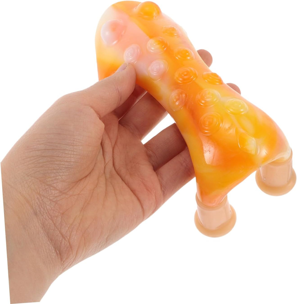 FRCOLOR Handheld Dog-Shaped Massage Tool Portable Trigger Point for Back Neck Foot Joint Relief Flexible Use for Office Lightweight Design Rollers