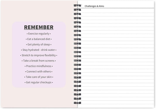 Better Health - Exercise, Nutrition & Wellness Journal - Stay healthy with our handy, simple tracking charts - A5 size with 104 undated pages - For A Happier, Healthier Life (Beige)
