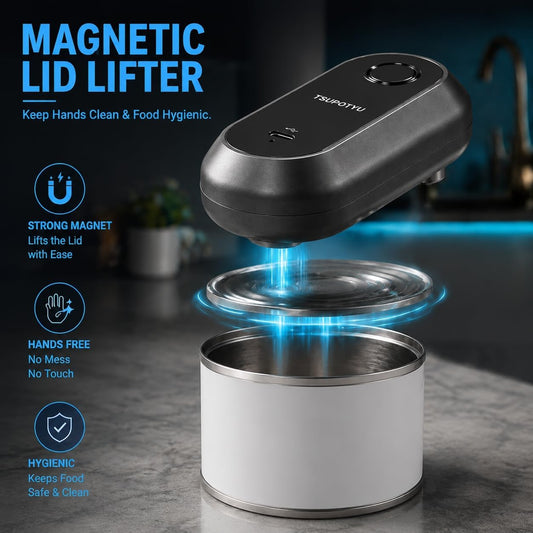 Rechargeable Auto Electric Can Opener, USB Charging, Smart Single-Touch Automatic Can Opener, Hands Free, Auto Stop, Smooth Edge, Perfect for Seniors,Women Men at Home, and Travel