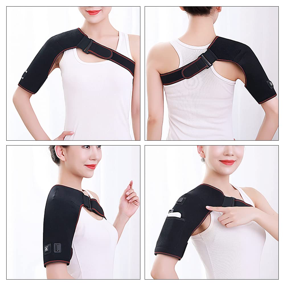 Woolala Electric Heated Shoulder Wrap Heating Pad Large Heating Area Warmer