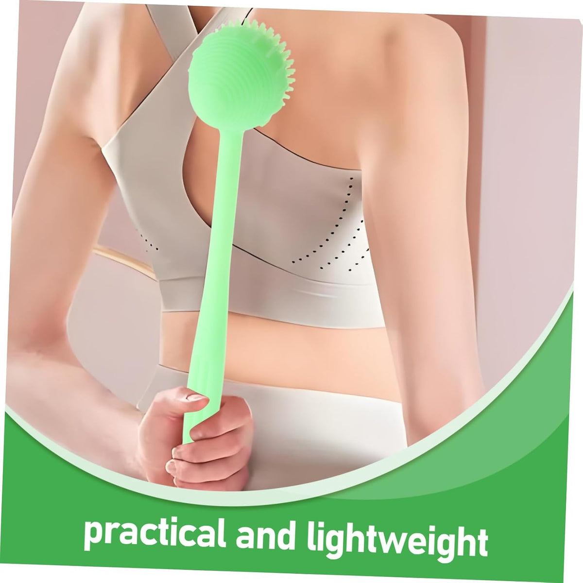 ORFOFE Silicone Body Massager Hammer for Back, Portable