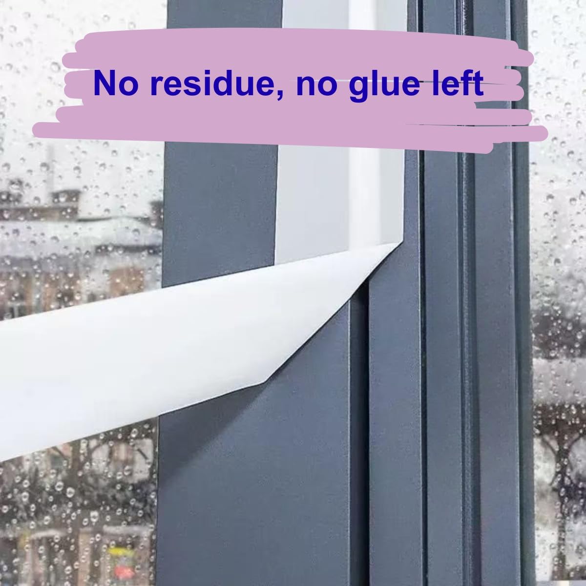 Window Weather Sealing Tape, No Residual Insulation Tape - Weather Stripping Draft Seal Tape for Doors, AC (White 2IN*66FT)