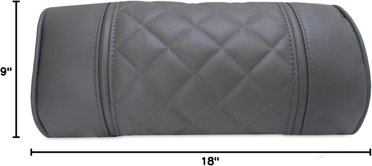 Octane Seating Pillow for Recliner Chairs | Diamond Stitching | Brown Italian Leather