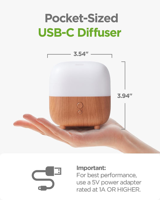 InnoGear 150ml Essential Oil Diffuser for Home Aroma Scent Small Humidifier