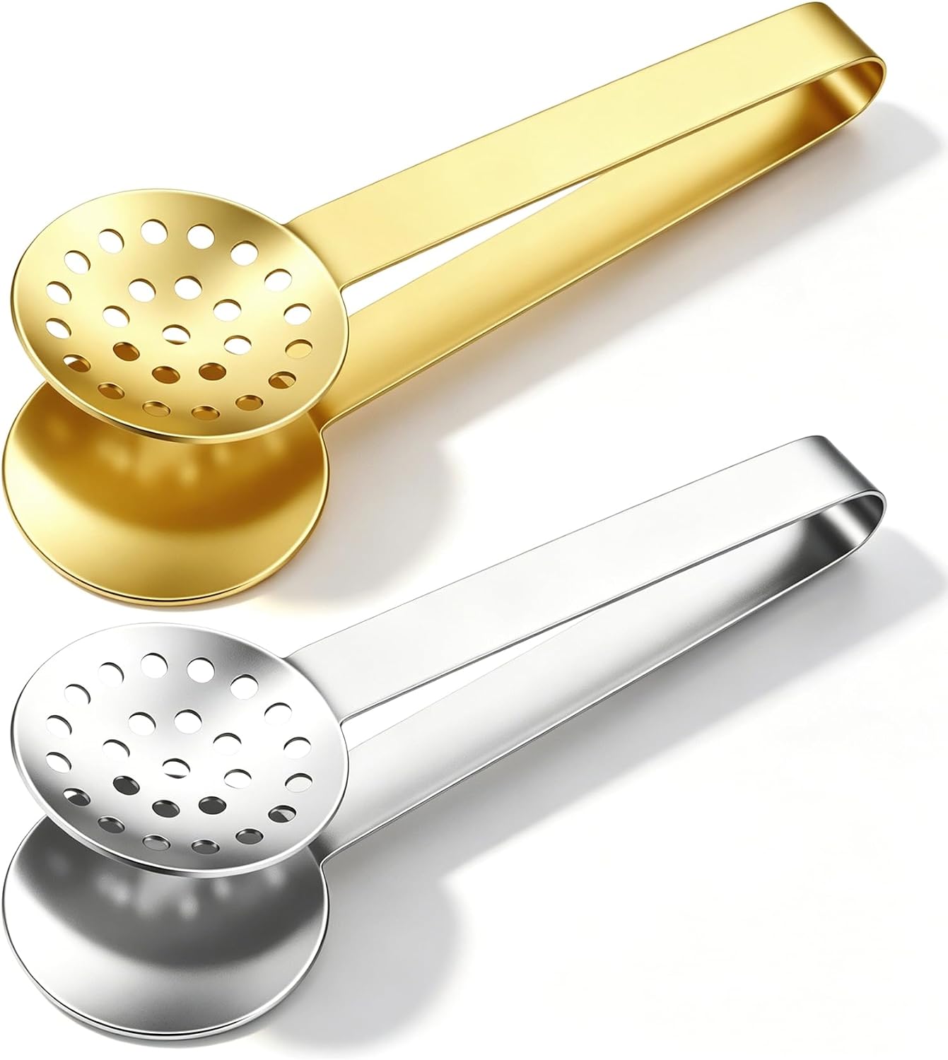 2 Pack Tea Tongs, Tea Bag Squeezer for Hot & Cold Teas | Stainless Steel, Easy-Squeeze Design, Rust-Proof, Ergonomic Grip