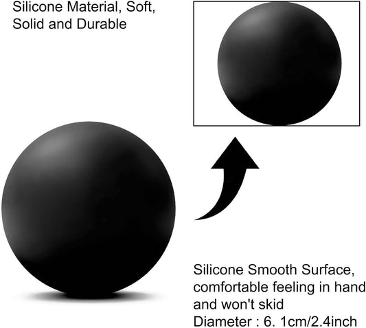 WOVTE Massage Lacrosse Ball Therapy for Sore Muscles Myofascial Release | Shoulders, Neck, Back, Foot, Body, Deep Tissue, Trigger Point, Muscle Knots, Yoga