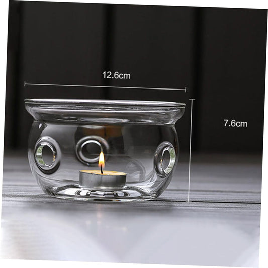 Xmas Tea Pot Glass Base Heating Base for Home Office Keep Warm