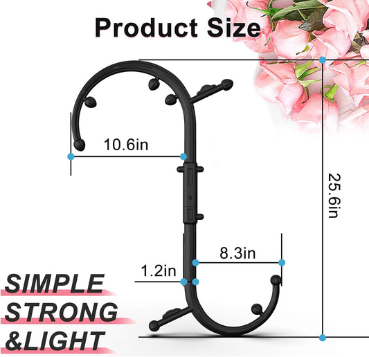 Back Massager for Pain Relief Deep Tissue - Massage Trigger Point Cane,Massage Stick for Pain Relief,Muscle Release Tool Self Massage Hook Cane for Women & Men(Black)