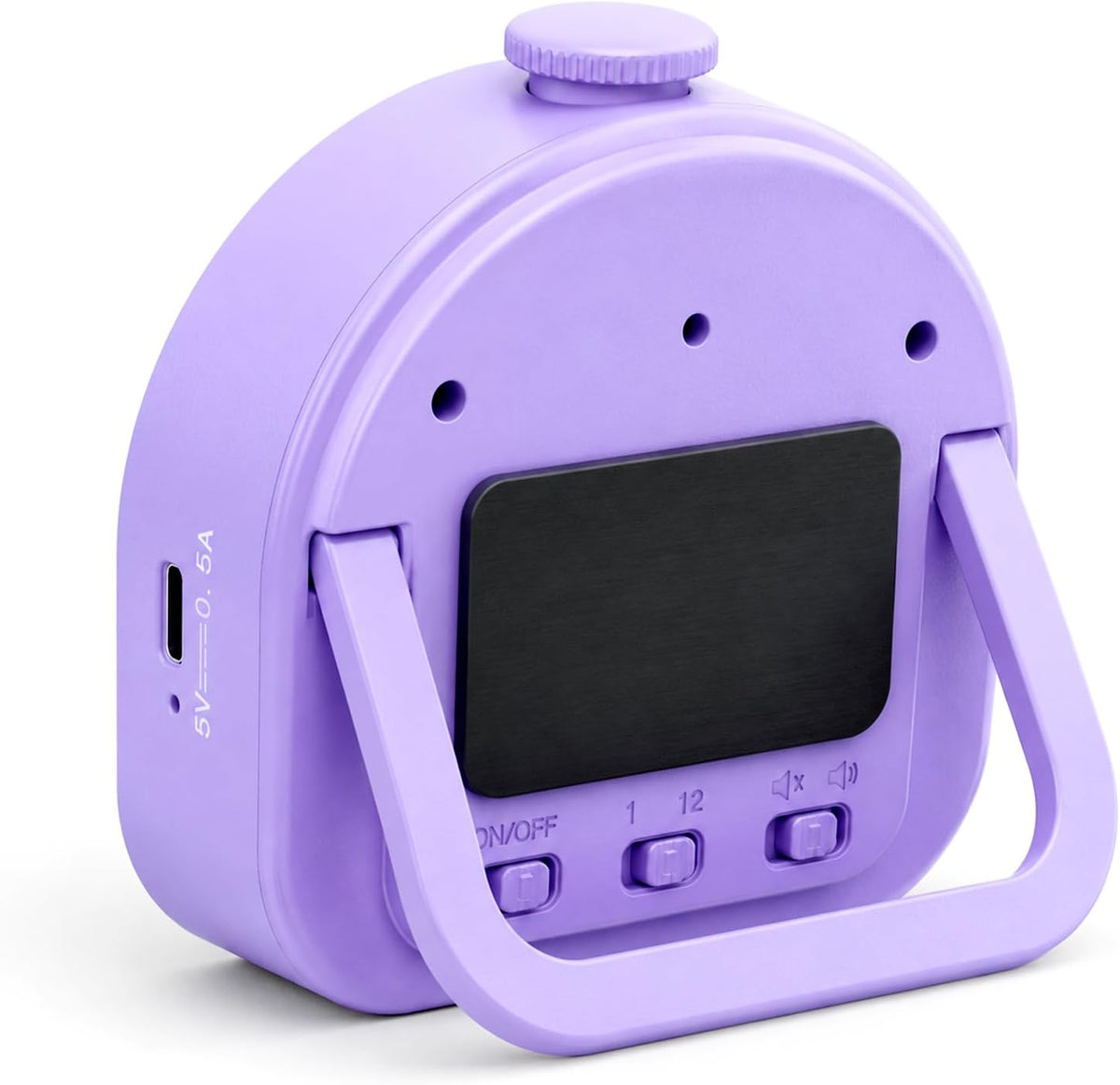 Visual Timer for Kids, Rechargeable Rainbow 60-Min/12-Hour Countdown, White