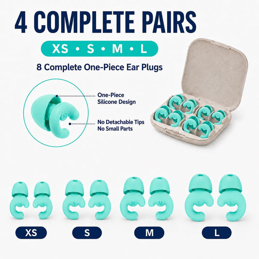 Noise Cancelling Ear Plugs Sleep 33dB NRR Side Sleep Small Ear