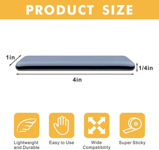 16 PCS PTFE(Teflon) 1" x4" Rectangle Furniture Glides Sliders, Furniture Sliders for Carpeted & Hardwood Floors, Rectangle Self-Adhesive Floor Protector Pads,Furniture Feet Protectors