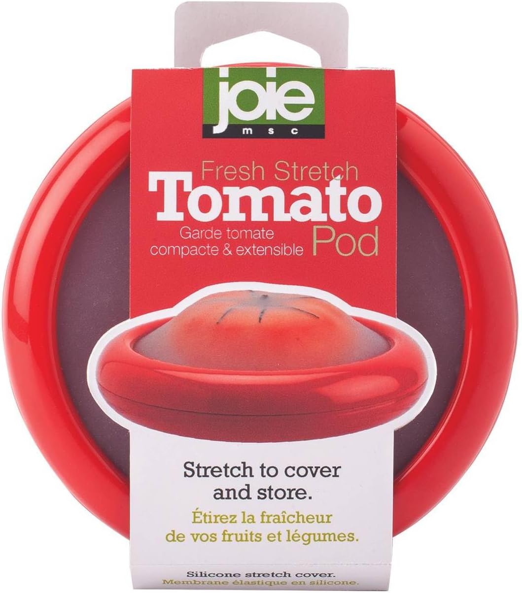 Joie Fresh Stretch Pod Onion Storage Container, Silicone Food Saver, Keeps Leftover Produce Flavorful and Firm in Fridge, Reusable Kitchen Gadget, Dishwasher Safe, BPA-Free