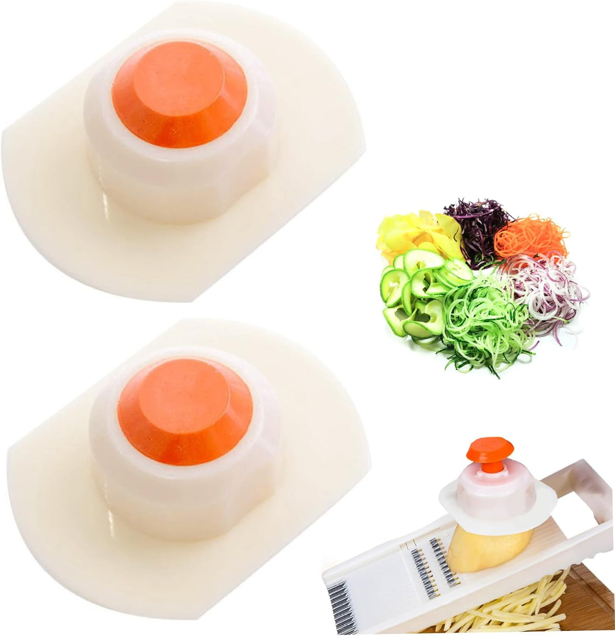 2Pcs Finger Guards for Cutting Food Anti Cut Onion Slicer Holder with Non Slip Grip for Vegetable Slicer Grater Cutting