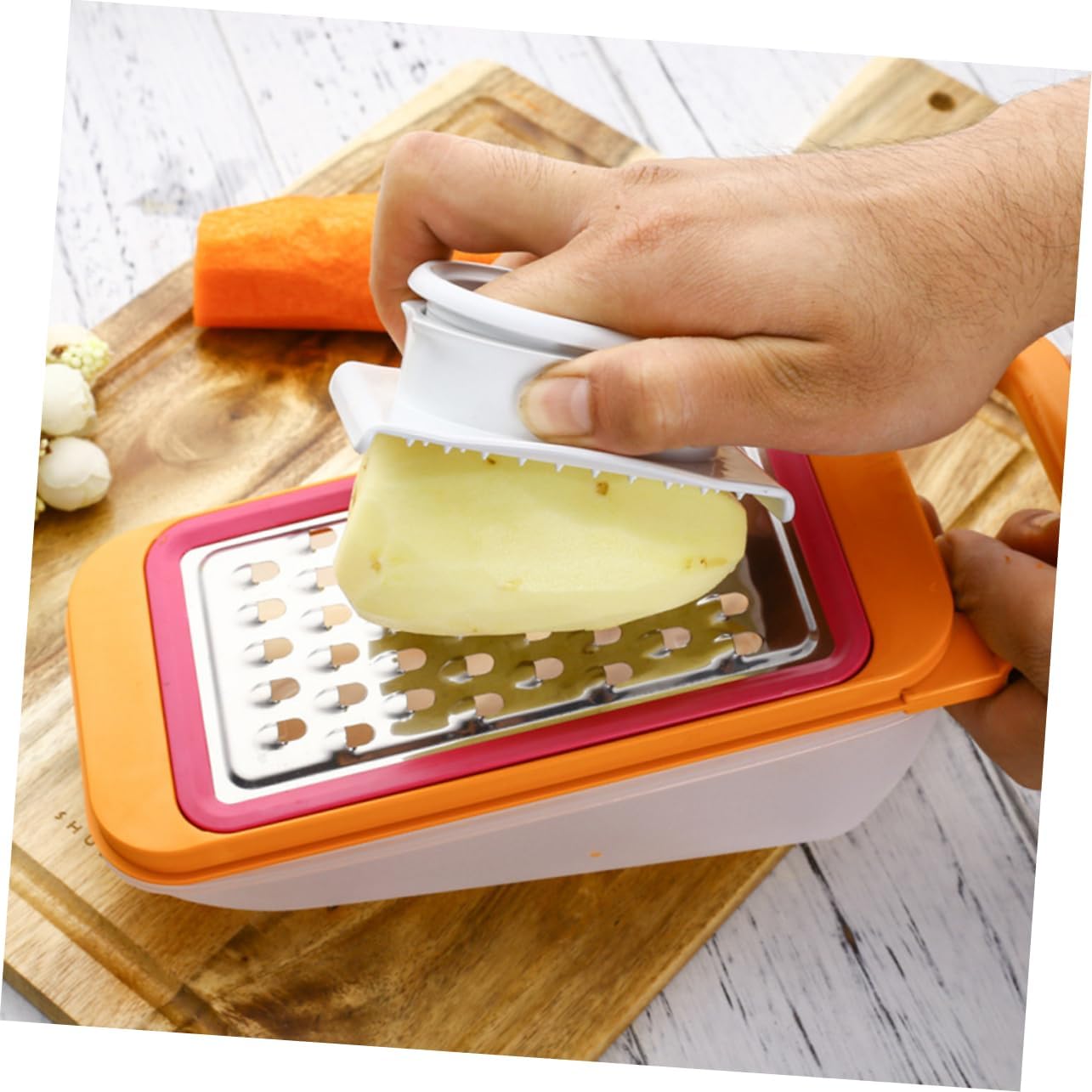 Peeler Guard Kitchen Grater Finger Protector Cut Proof Pp Plastic Kitchen Hand Protector Easy to Use Finger Covers Style