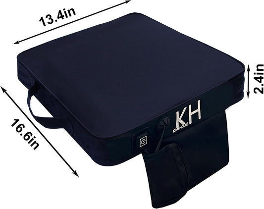 2 Pieces Indoor & Outdoor Chair Cushion, Boat Canoe Kayak Seat, Stadium Seating for Bleachers, Best for Camping, Bleachers, Sports Events