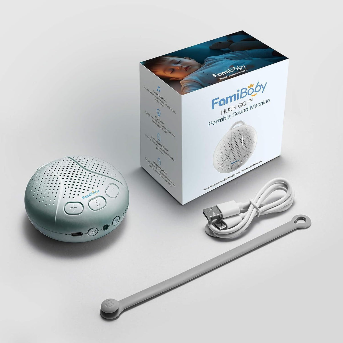 Portable Baby Sound Machine and Shusher for Newborns and Travel