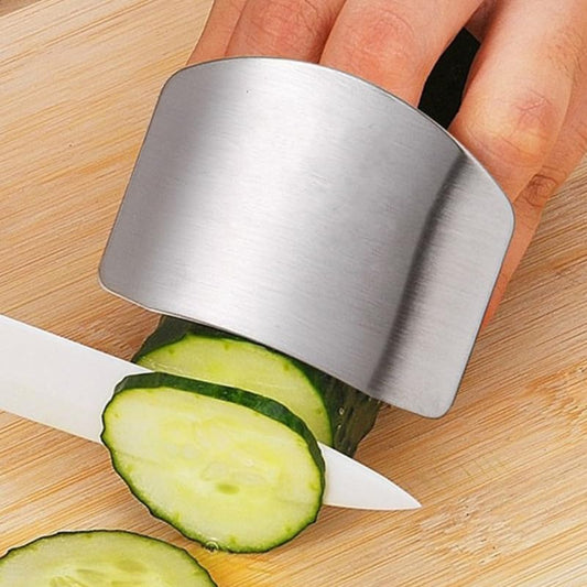 2pcs Stainless -guard Cutting Finger Guards Grater Safety Holder Finger Protectors Cutting Protector Chopping Finger Guards Knuckles Vegetable Protective Cover