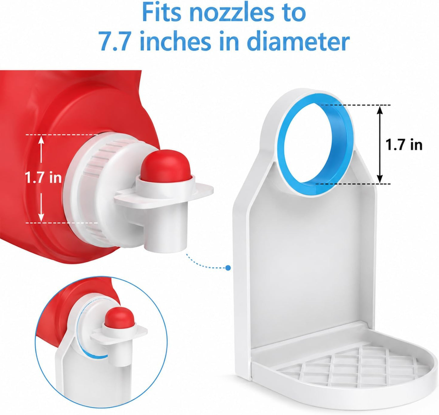 2Pcs Laundry Detergent Dispenser Cup Holder,Laundry Detergent Cup Holder and Drip Tray,Drip Collector,Detergent Dispenser,Upgraded Version of Labor-Saving Switch