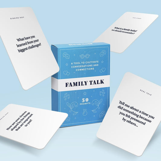 BestSelf Family Talk Deck – 50 Conversation Cards for Kids, Teens & Adults