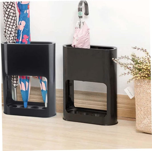 Umbrella Stand Entryway Umbrella Holder Umbrella with Removable Drip Tray Black, Umbrella Organizer