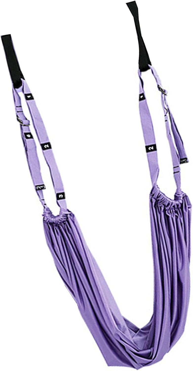 Door Leg Stretcher with Loops Stretching Strap Elastic Band for Lower Back Handstand Training Muscle Exercise Flexibility Support Home Gym