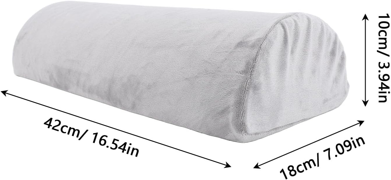 Fabater Half Moon Waist Pillow for Back Pain Relief, Memory Foam Lumbar Support Cushion for Head Feet Lower Back Knees, Ergonomic Support Pillow for Bed Office Chair Sleeping Sitting