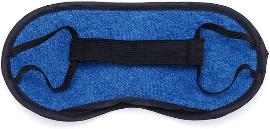 Sleep Mask Set Pack of 3, Microfiber Terry Cloth Lightweight Comfortable, Soft, Adjustable Eye Masks for Sleeping, Shift Work, Naps, Travel Night Blindfold Eyeshade for Men Women, Black/Blue/Pink