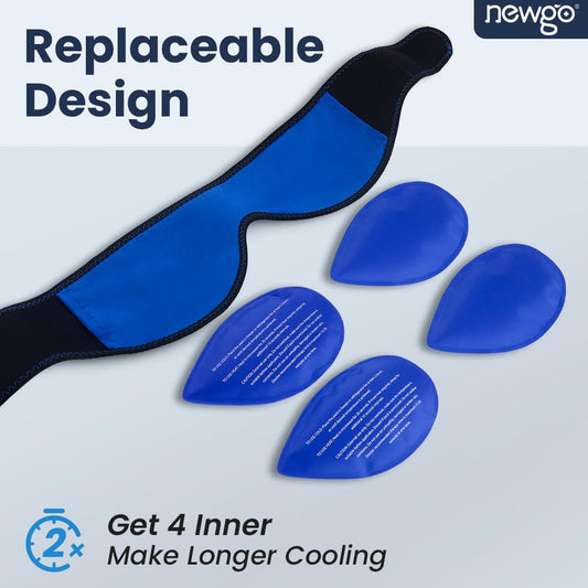 NEWGO Wisdom Teeth Ice Pack Head Wrap for Face, Jaw Toothache, FSA Eligible