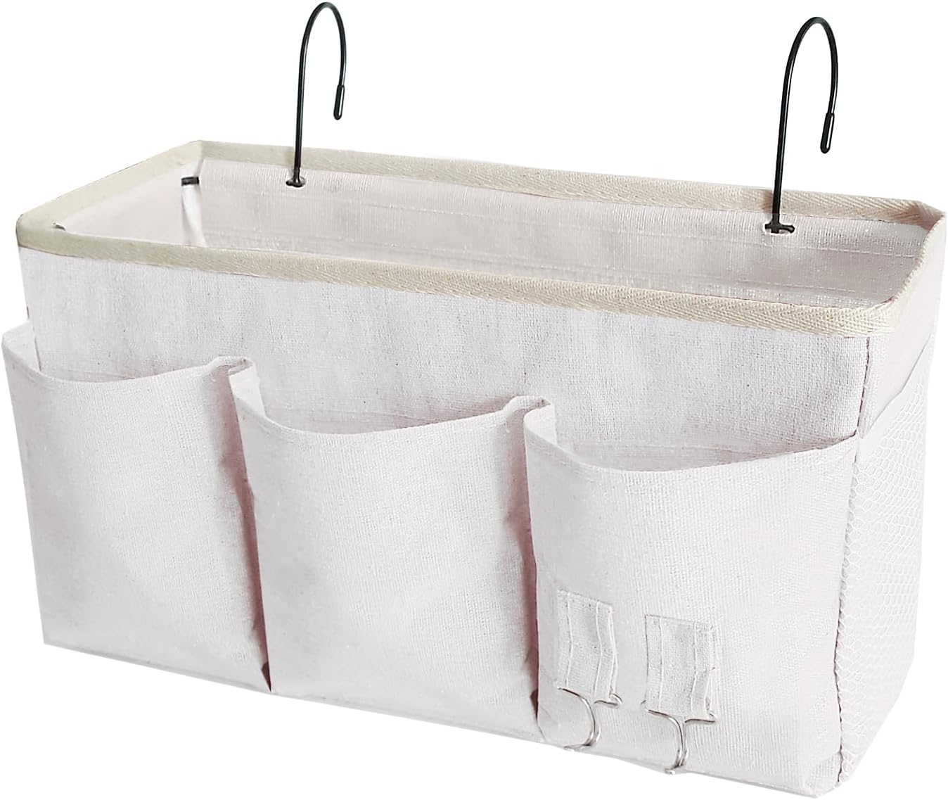 Bedside Caddy/Hanging basket Storage Organizer Bag for Bunk and Hospital Beds,College Dorm Bed,Can be Placed Glasses Books Mobile Phones (Grey 1)