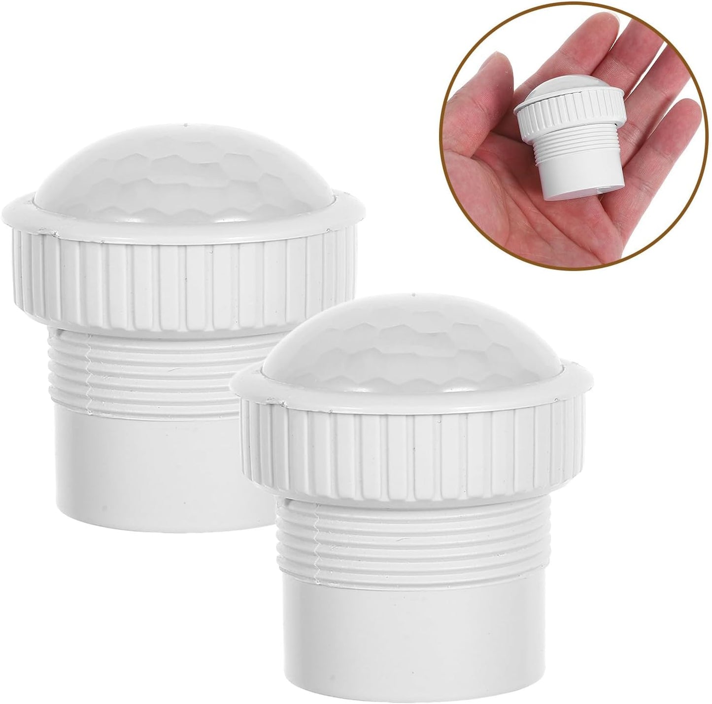 BESPORTBLE 2pcs Motion Sensor Light Shade with High Transparency Plastic Housing, Sturdy Design with High Sensitivity Detection for Outdoor Public Area Lighting and Parking Lot Lighting